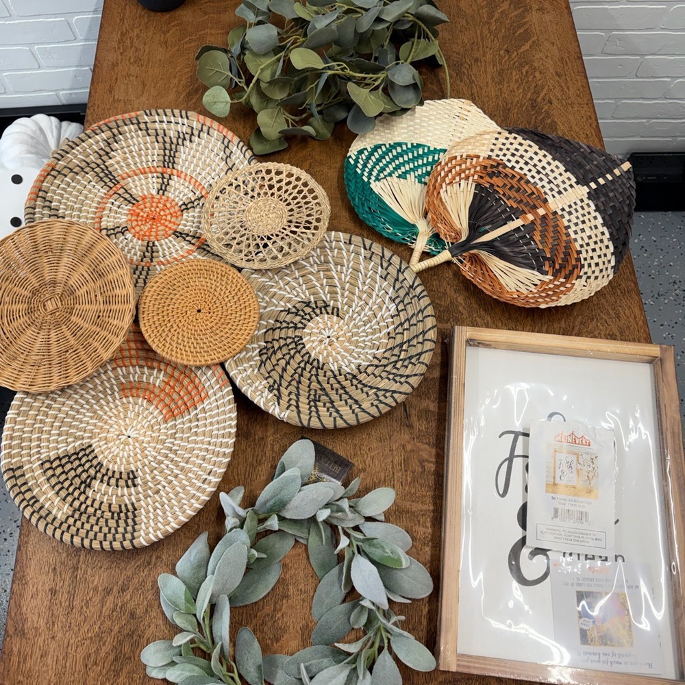 Handwoven Decorative Wall Baskets